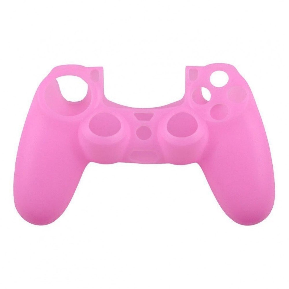 Controller skin - Console hoes - Gamecontroller hoesje - Siliconen beschermhoes - Protector - Geschikt voor Play Station 4 - PS4 - Protective case - Roze - Siliconen - Jonyx