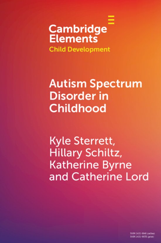 Elements in Child Development- Autism Spectrum Disorder in C ... - cover