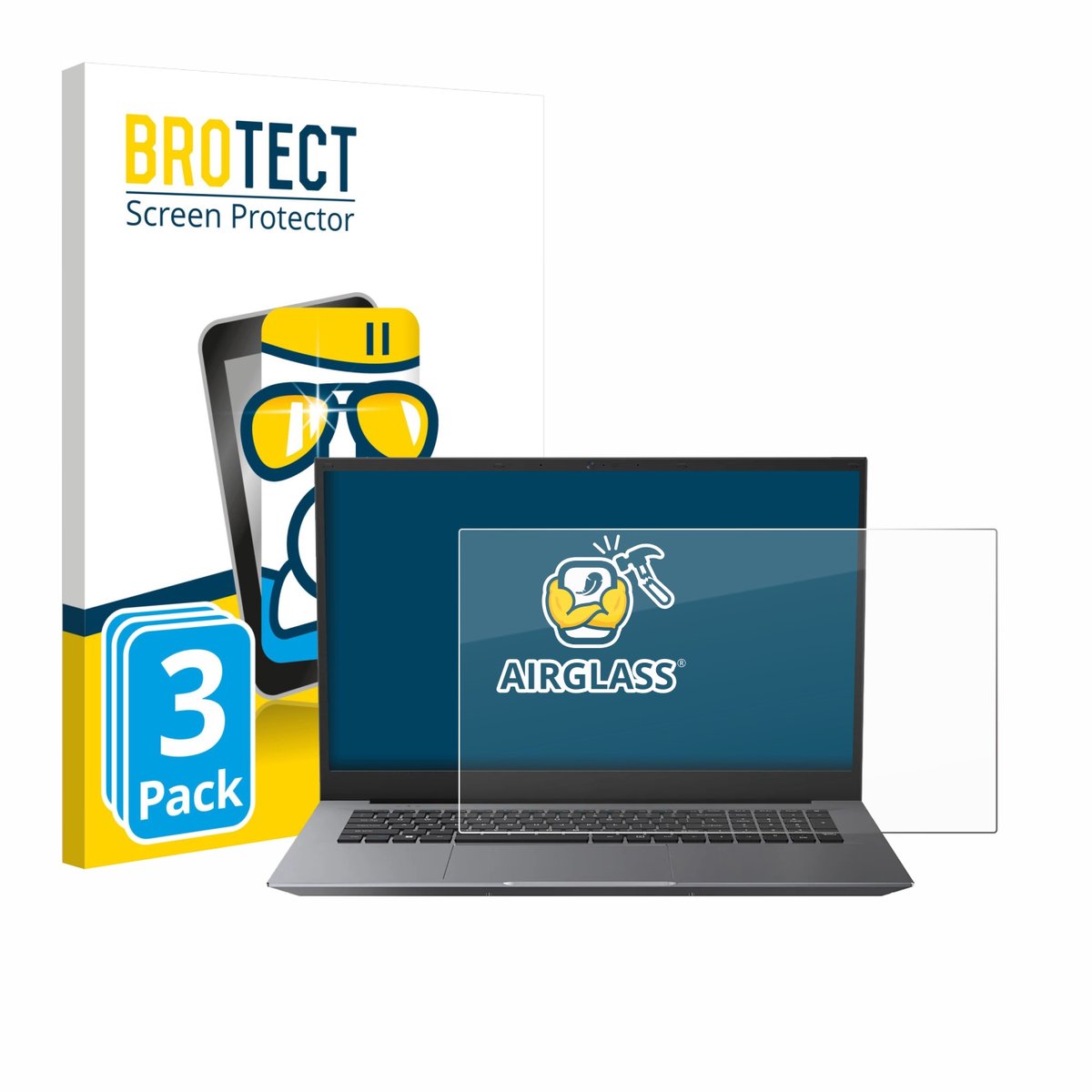 Screenprotector 3 Stuks voor Blackview Acebook 10 18.5" Beschermglas transparant