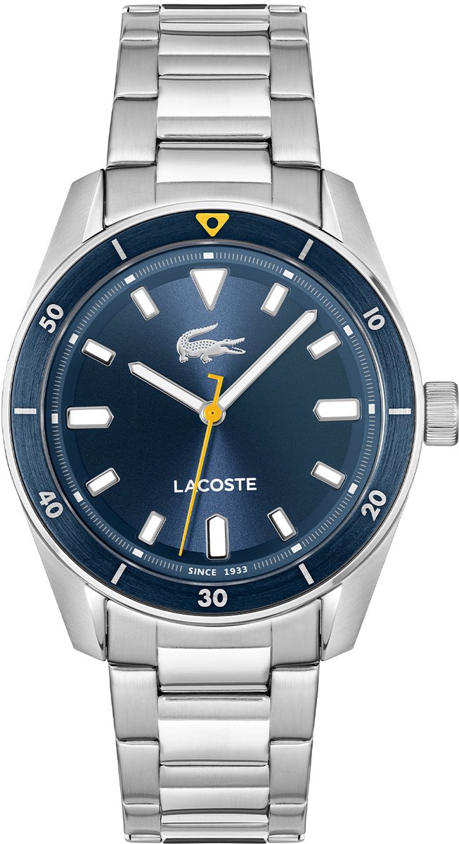 Lacoste LC2011424 Boston Staal Blauw 39mm