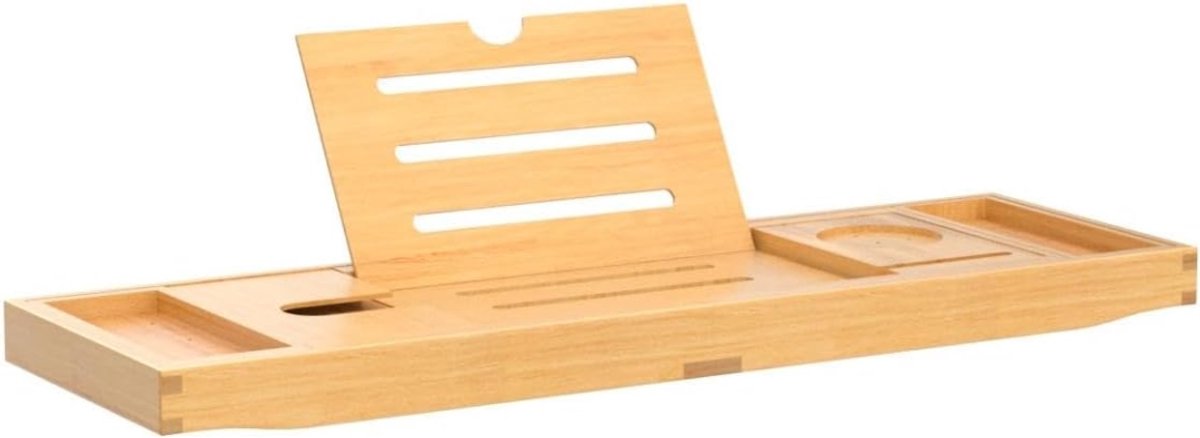 DnA® Badplank - Badplank Voor in Bad - Badrek - Lichtbruin - 22cm x 70cm x 5cm