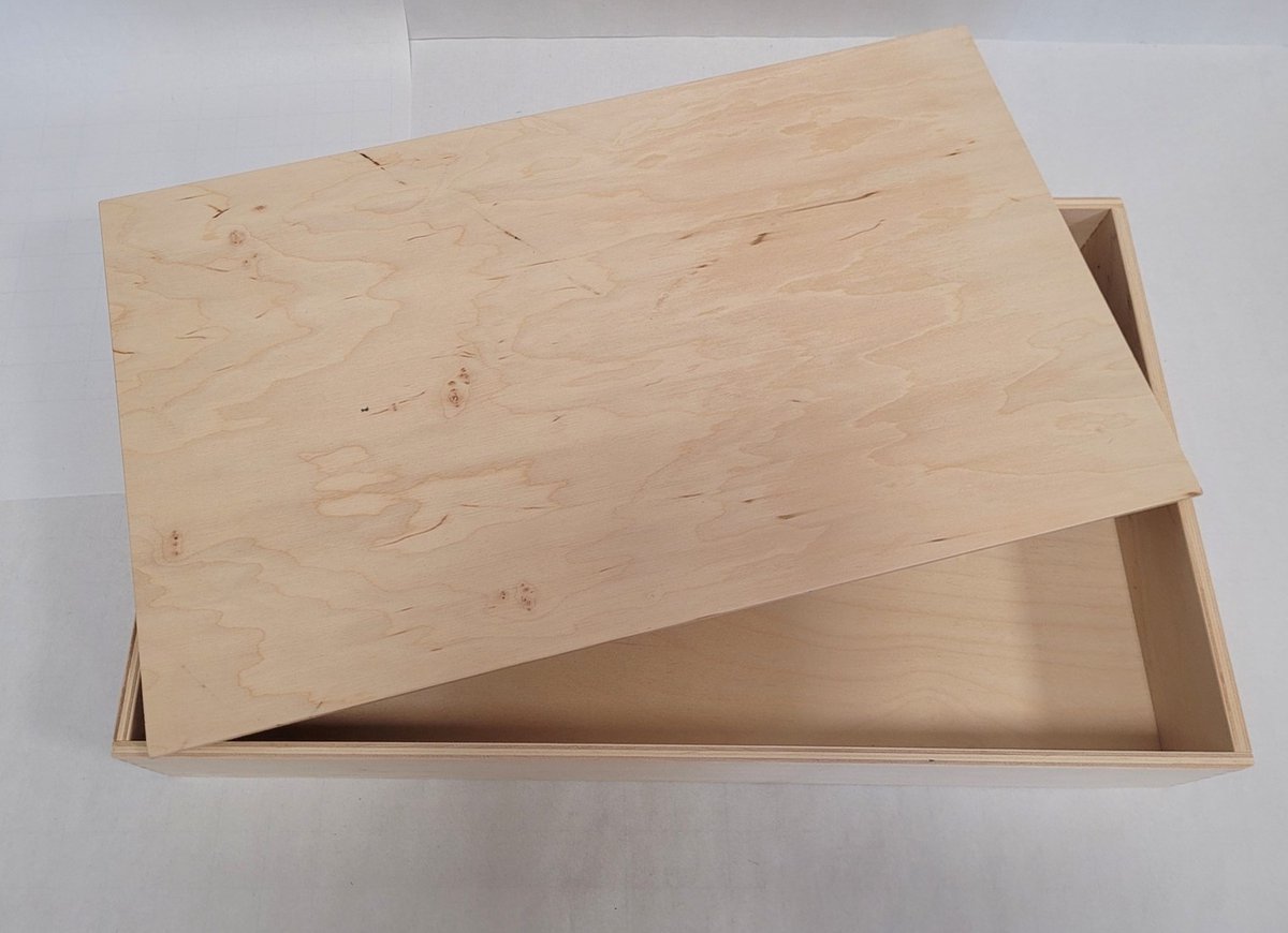 Alexander Toys Houten speelbak met deksel - Voor sensory spel - 50x30x7 cm