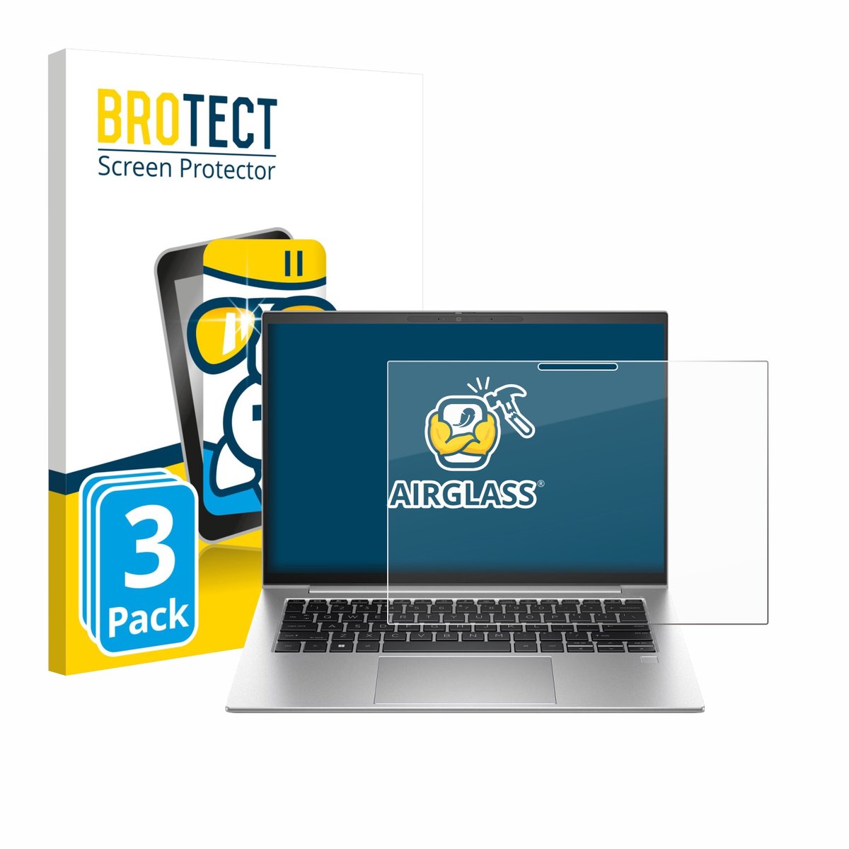 Screenprotector 3 Stuks voor HP Elite x360 1040 G10 2-in-1 Beschermglas transparant