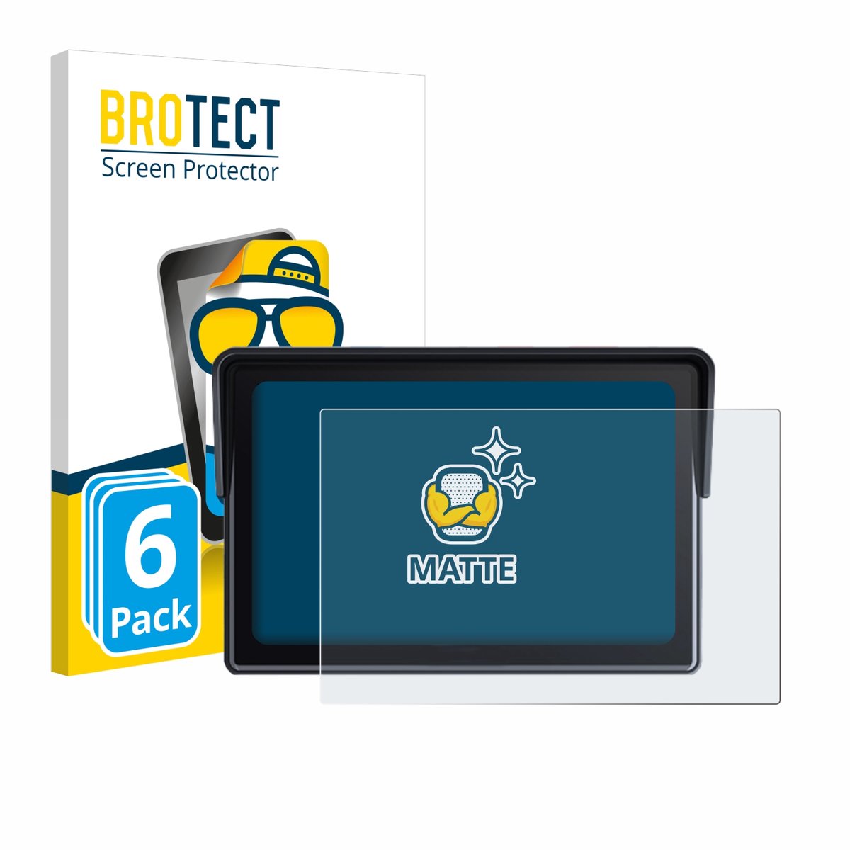 BROTECT - Screenprotector voor Wonsidary W522 5" - Folie Beschermfolie matte 6 Stuks