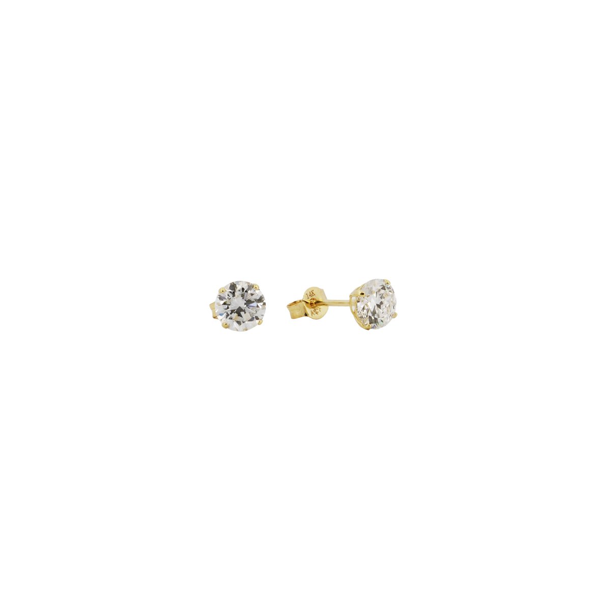 Di Lusso 14K Gouden Oorstekers – 0.90 ct Lab Grown Diamant