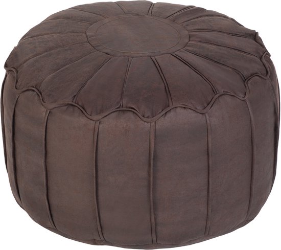 Pouf pouf relaxant en similicuir Pouf pouf pouf Poufs pouf pouf pouf rond marocain léger et doux au design ergonomique