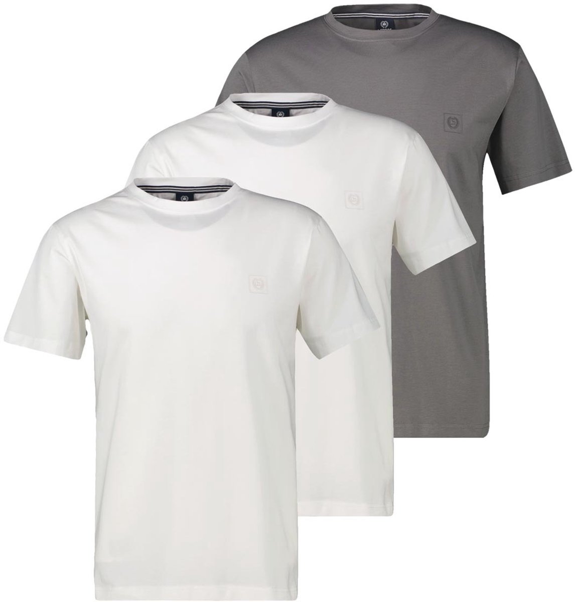 LERROS Heren t-shirt 3 pack Basic
