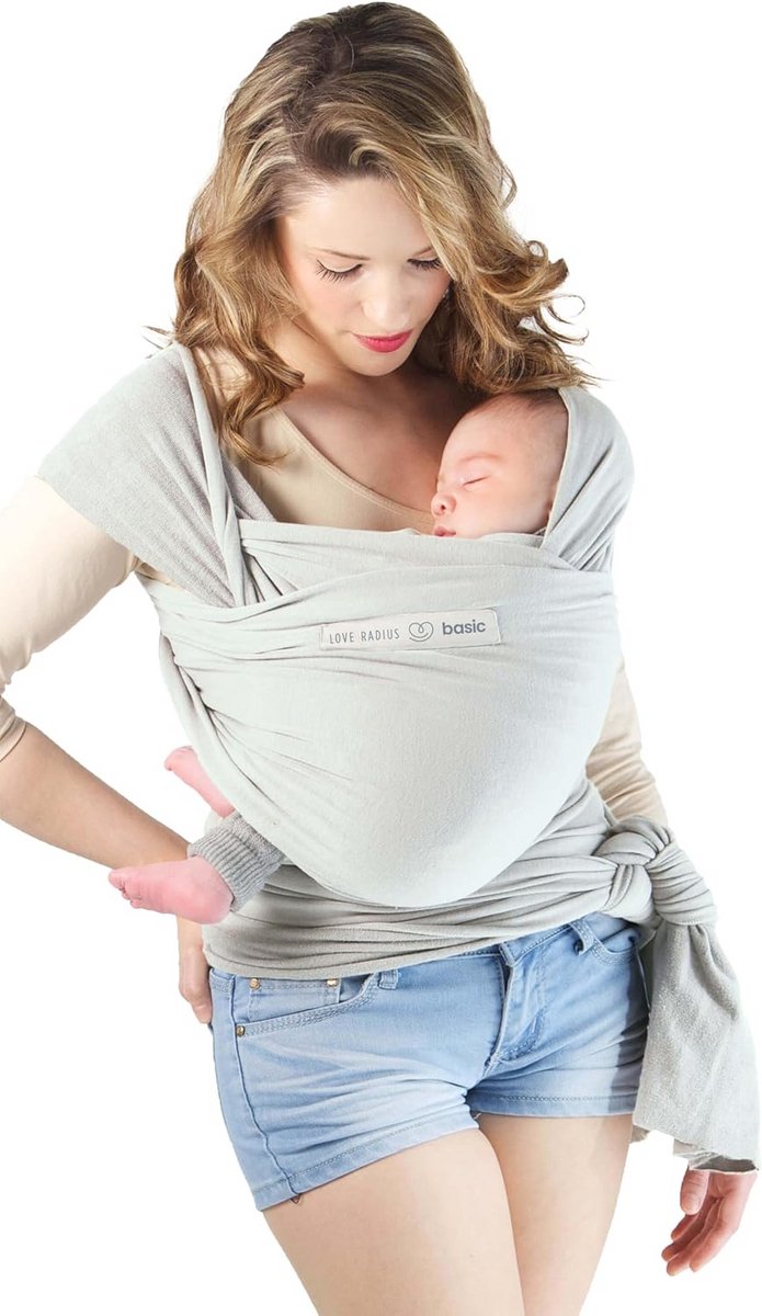 Rekbare Draagdoek van Biologisch Katoen voor Pasgeborenen tot 9 kg | Gemakkelijk Ajusteerbaar
