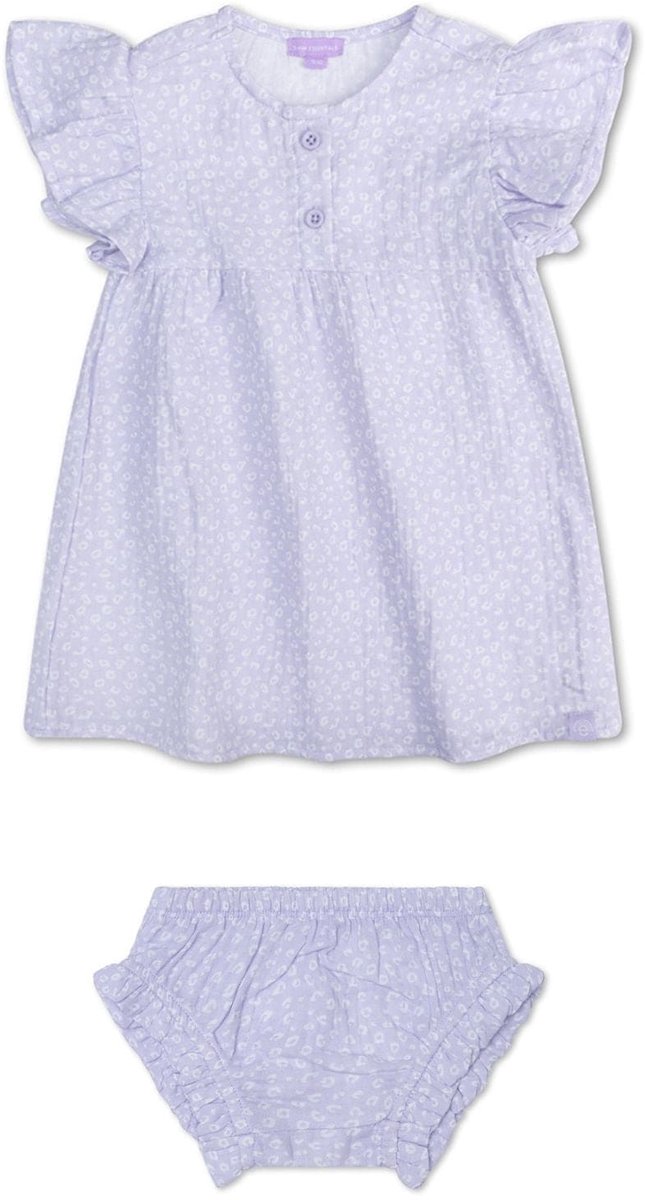 Swim Essentials - strandshirt - 1-6 Jaar - Lila - Luipaardprint - muslin/terry