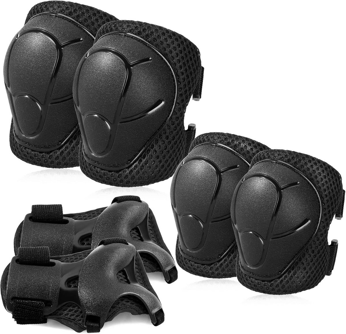 Beschermende Knie- en Elleboogpads Set voor Kinderen - Veiligheidsgereedschap voor Rolschaatsen, Fietsen, Skateboarden en Meer