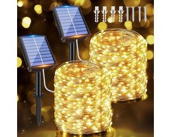 Solar Fairy Lights 15m 150 LED - Waterproof Outdoor Fairy Lights with 8 Modes for Garden and Patio