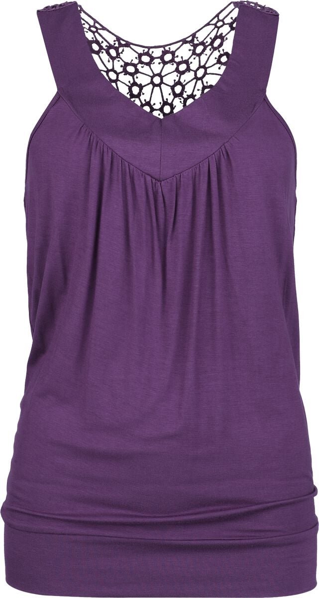 R.E.D. Rock-Engineered Design paarse top met V-hals - Dames - S