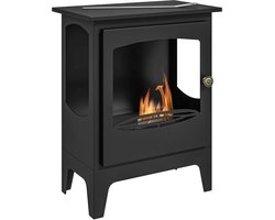 HHHK - Sfeerhaard - Bio Ethanol - Kachel - Zwart - 39x26x54cm - Brandtijd tot 3 uur - Bioethanol…