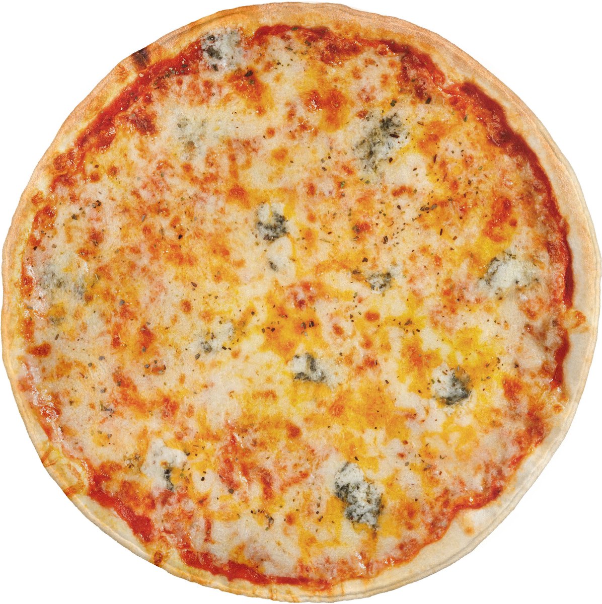 New Bed Pizza Bovenaanzicht van beroemde Italiaanse Ronde deken, lichtgewicht slaapbankhoes, jubileumcadeau voor alle seizoenen, 150cm diameter