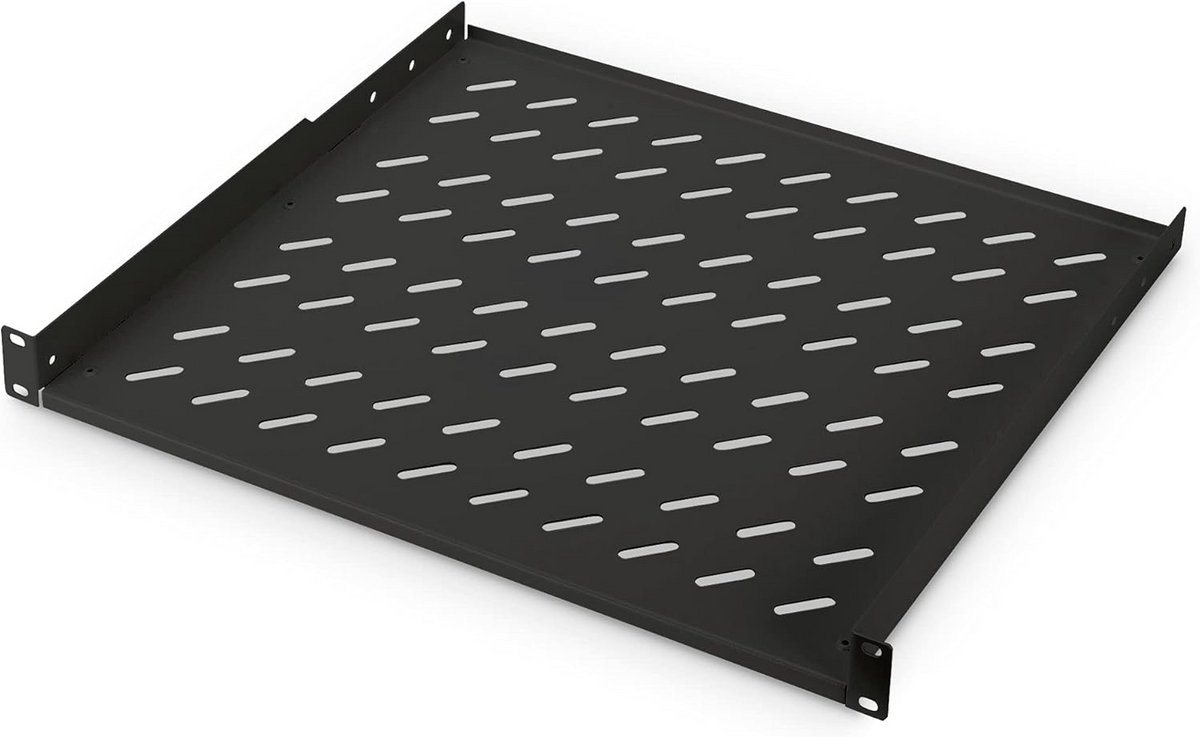 Uittrekbare Plank voor 19" Kasten - 15 kg Draagvermogen, Zwart