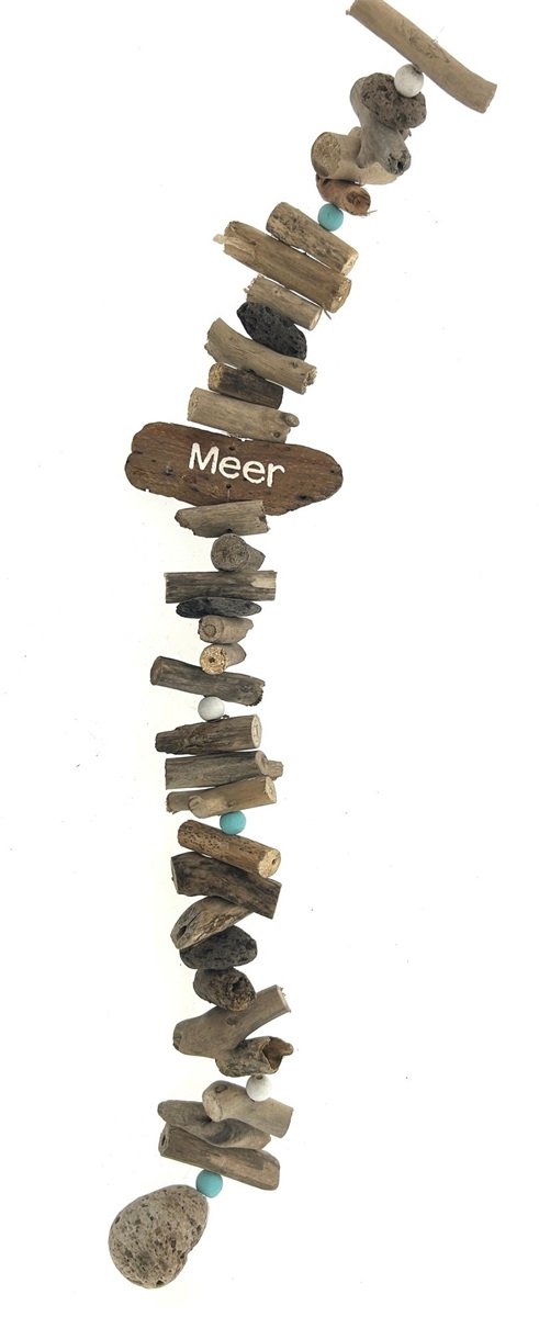 Guirlande Shanik MEER driftwood kralen ca 100 cm