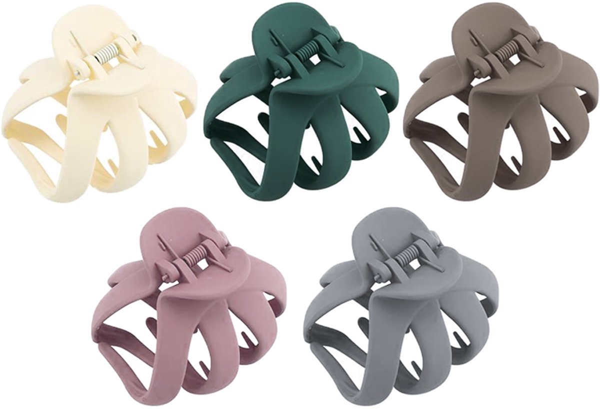 Haarspeld – Octopusclip – Sterke grip voor alle haartypes – 5 stuks – Gemengde kleuren