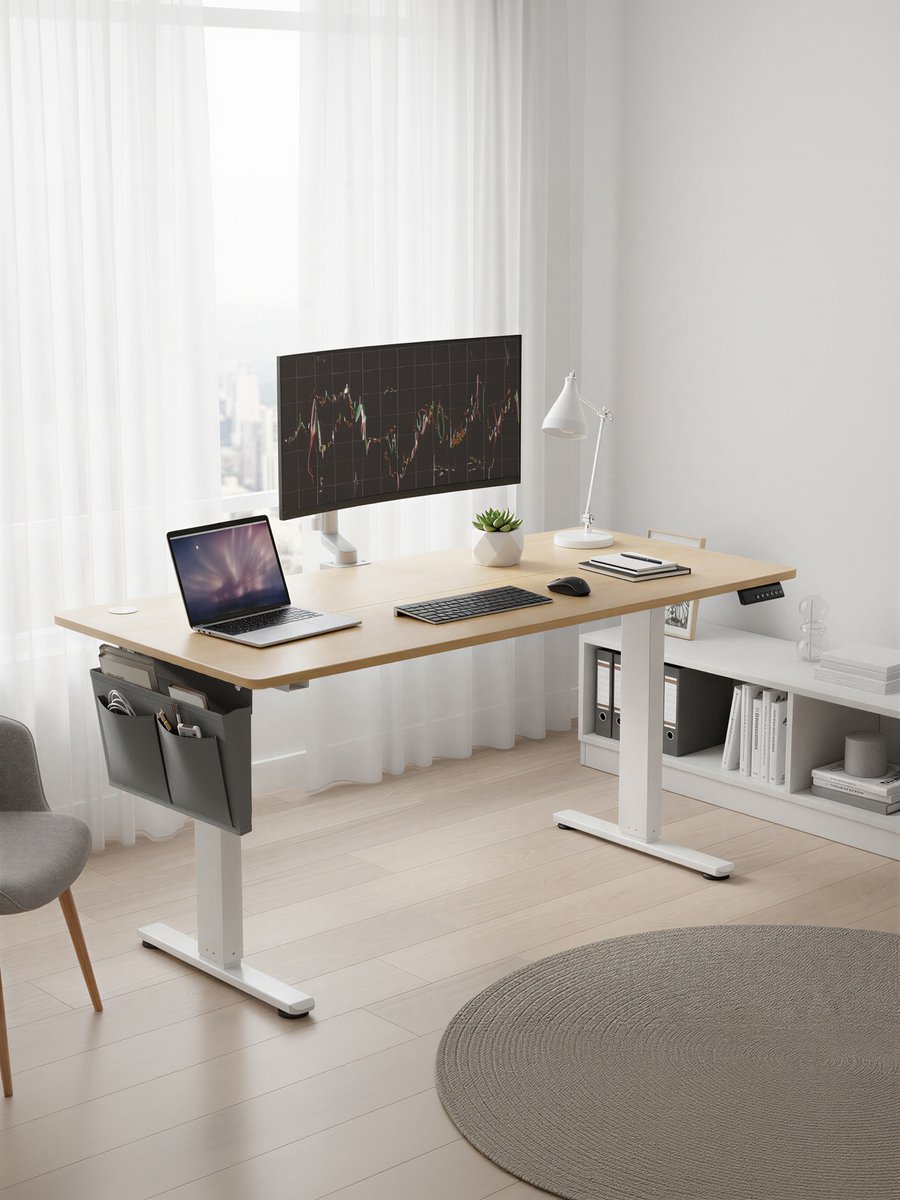 SONGMICS SONGMICS Elektrisch Zit-Sta Bureau - afbeelding 4