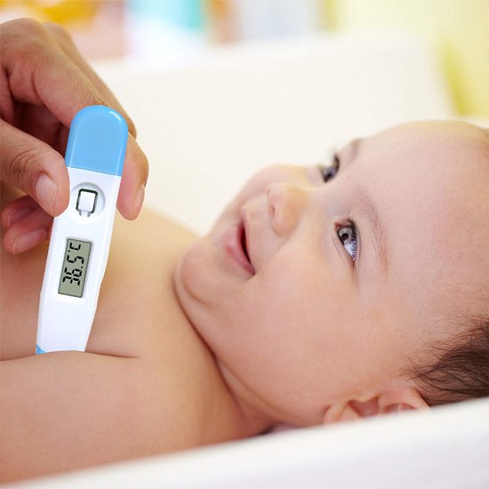 Oneay Digitale okselthermometer, Celsius en Fahrenheit (twee weergaven), zachte punt, orale lichaamstemperatuuruitgang, thermometer voor volwassenen en kinderen — afbeelding 4