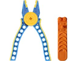 Bouwblokken Knijptang & Elementensplitser Blauw-geel / Brick Separator technic tang mini | Classic technisch speelgoed gereedschap tang voor bouwmodel en bouwsets | toolset / toolkit