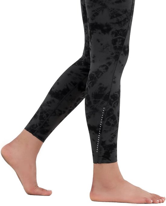 Sportbroek voor dames met zakken, ondoorzichtig, hoge taille en lange pasvorm — afbeelding 2