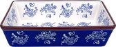Lavandoux - Ovenschaal - Rechthoekig - 20 x 30 cm - Floral Lace Blue