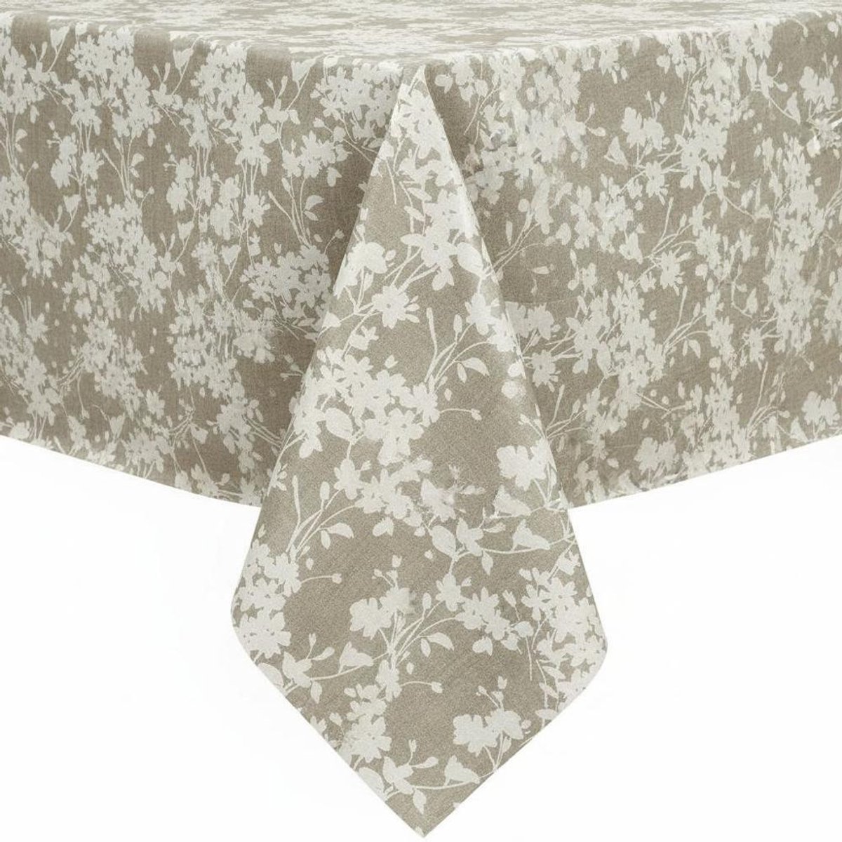 Protecttable - Tafelzeil Bloem Beige 140x300cm - Tafelkleed Afwasbaar - Kunststof