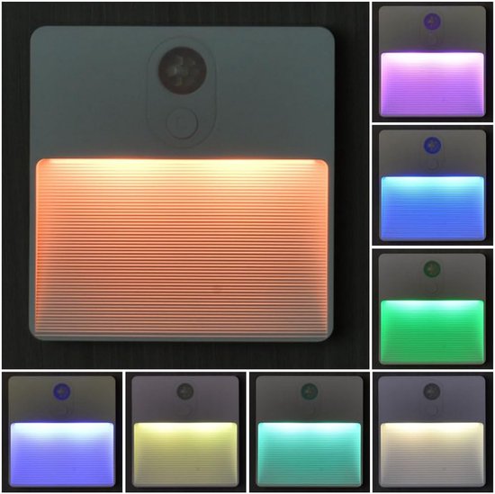 Automatisch LED-nachtlampje met Bewegingssensor - Kleurwisselend RGB Nachtlampje voor Kinderkamers en Meer — afbeelding 4