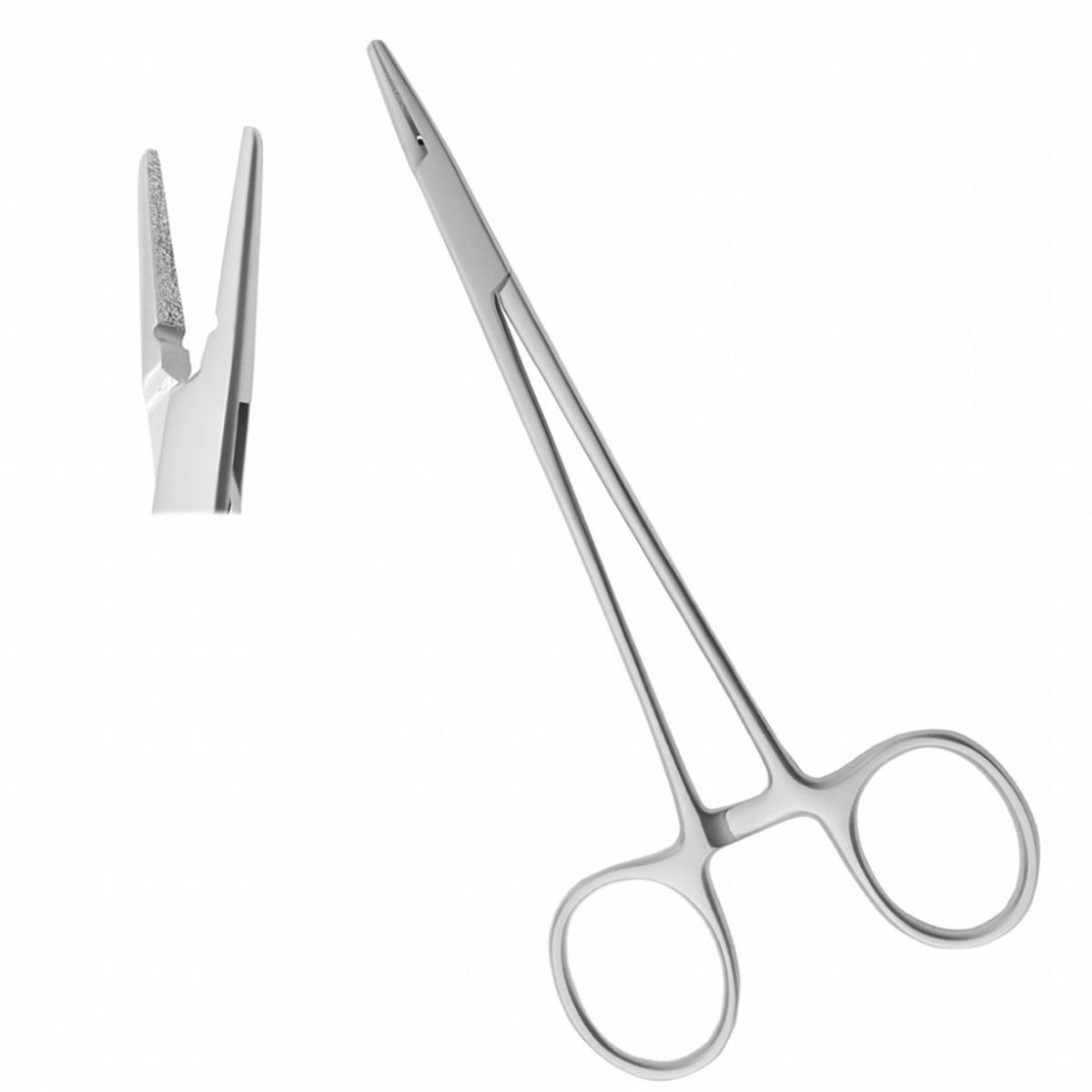 Belux Surgical Instruments – Crile-Wood Naaldvoerder 14 cm – RVS – Tandheelkundig Hechtinstrument – Steriel Verpakt (Niet Gesteriliseerd)