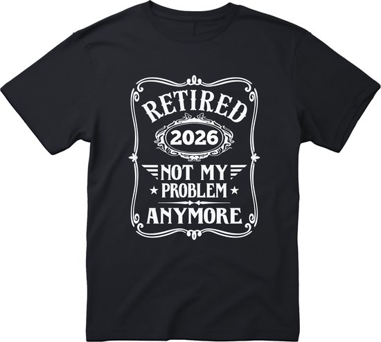 T-shirt « Retraité 2025 » - Taille XL - T-shirts humoristiques - Cadeau de retraite - Ce n'est plus mon problème - T-shirt homme - T-shirt femme - Unisexe