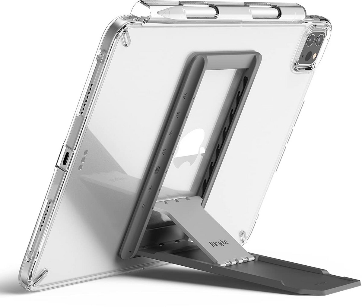 Dunne Tablet Houder met Verstelbare Stand voor Universale Tablets & E-Readers - Donkergrijs