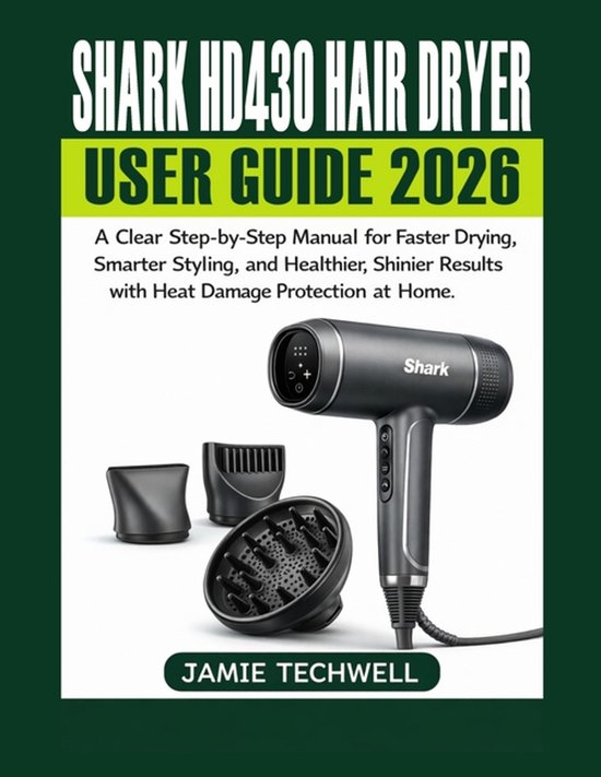 Techwell User Guide- Shark HD430 Hair Dryer User Guide 2026 - cover