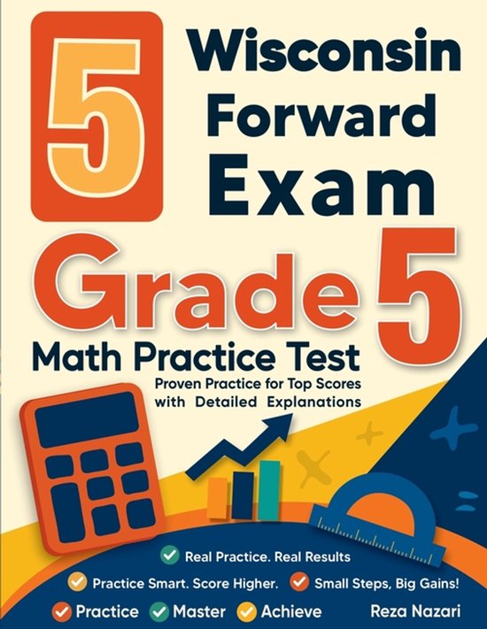 5 Wisconsin Forward Exam Grade 5 Math Practice Tests - cover