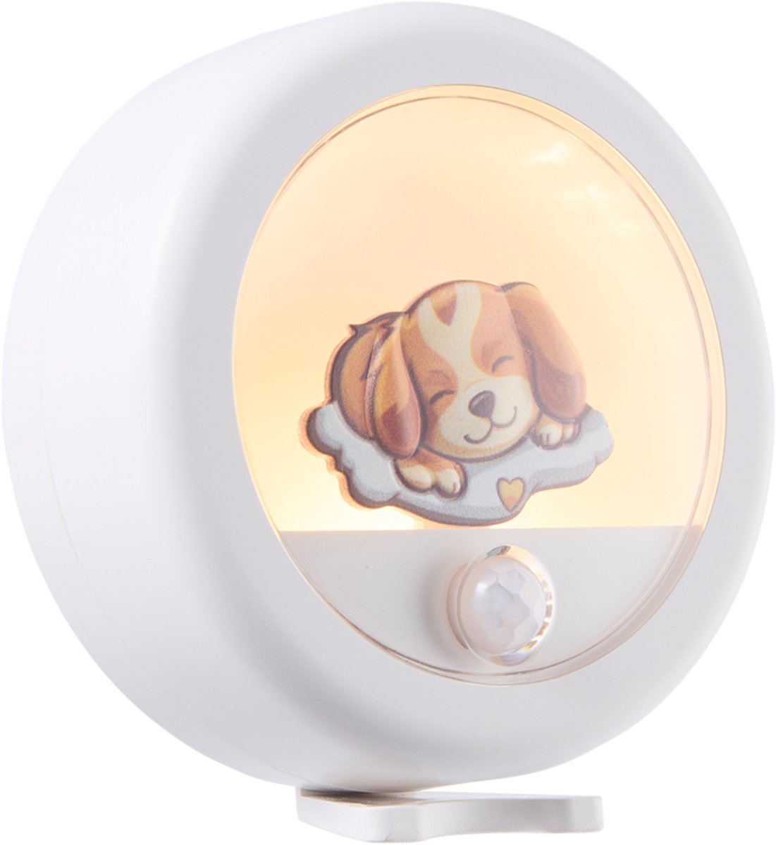 Lighto Nachtlampje Kinderen met Bewegingssensor - Puppy - Warm Wit Licht - Draadloos - LED - 2 Dim Standen - Nachtlampje baby - Bedlampje
