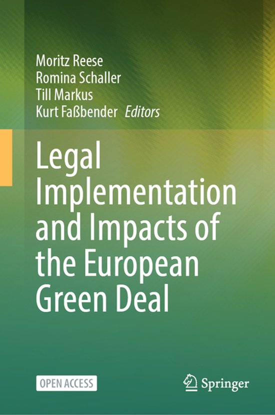 Legal Implementation and Impacts of the European Green Deal - cover