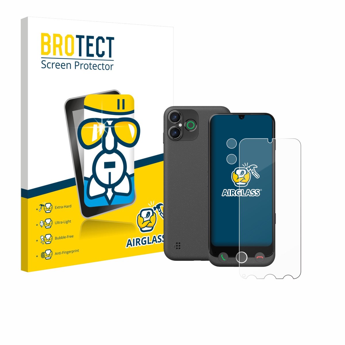 Screenprotector voor Doro Aurora A30 (Voor+Camera) Beschermglas transparant