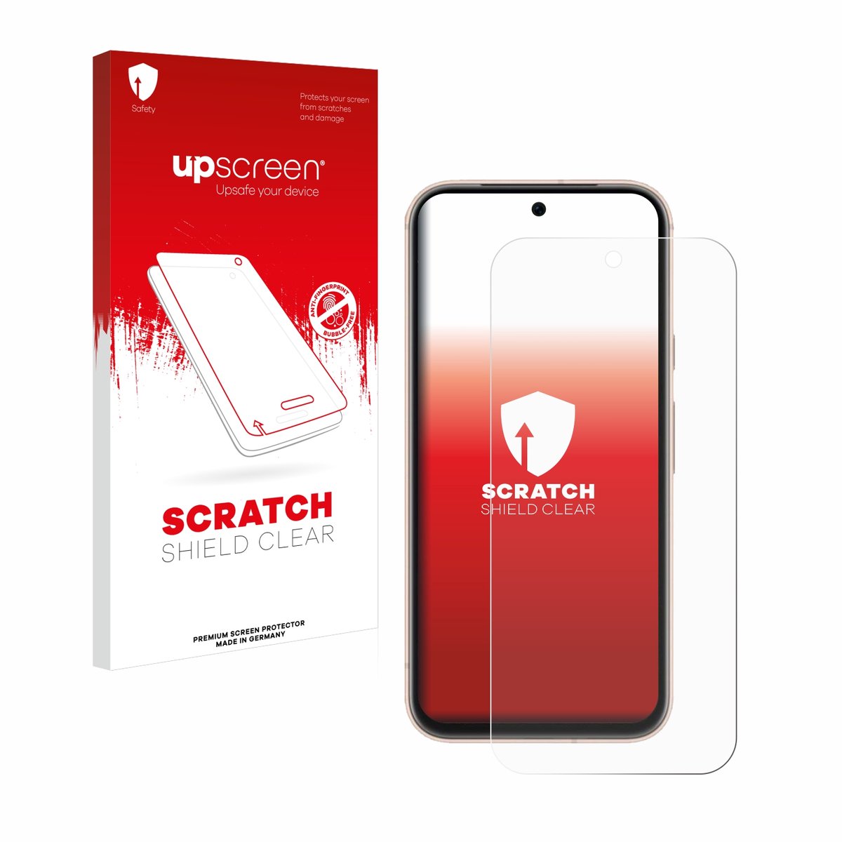 upscreen - Screenprotector voor Google Pixel 8a - Folie Beschermfolie transparant