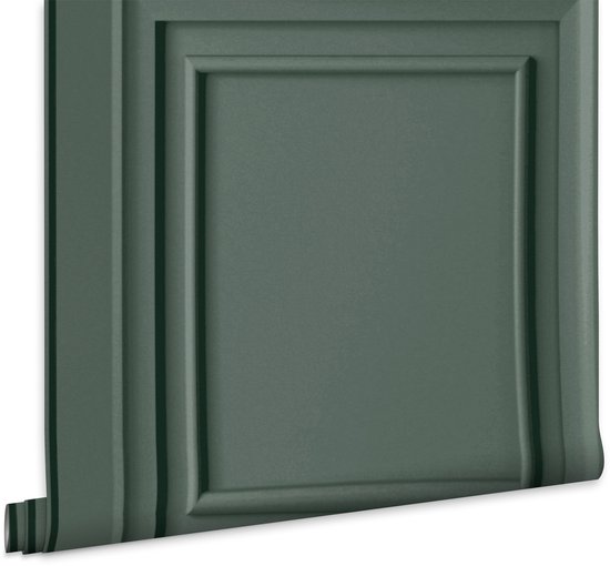 Papier peint non tissé Laura Ashley | Fougère à panneaux de Wood Redbrook - Vert