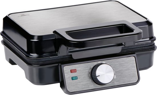 alpina Wafelijzer 1200W - Wafelijzer voor 2 Wafels met Instelbare Temperatuur - Wafelmaker met Antiaanbaklaag en Indicatielampjes - Wafel Machine voor Thuisgebruik van Alpina — afbeelding 4
