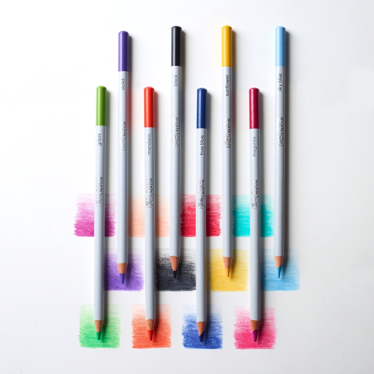 Winsor & Newton 0490014 Studio Collection Kleurpotloden Set 48 stuks – Dikcores Wax-Based Tekenpotloden in Metalen Blik — afbeelding 4