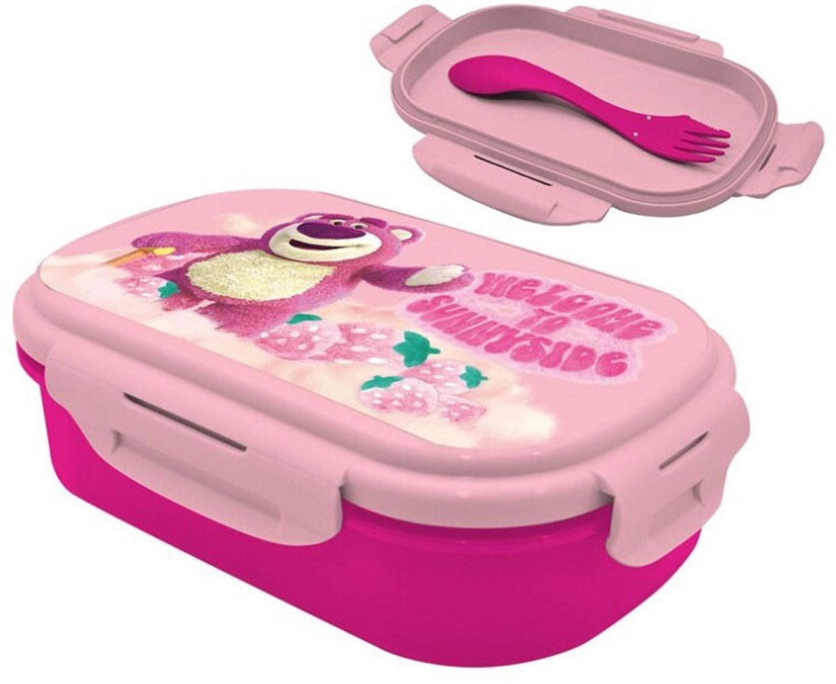 Disney Toy Story Lotso sandwich box + cutlery set