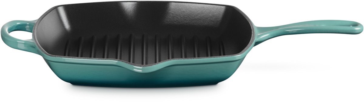 Le Creuset Gietijzeren Grillpan Vierkant 26x26cm Blue Riviera