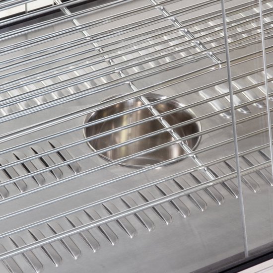 HCB® - Professionele Horeca Warmhoudvitrine - 230V - RVS / INOX - 48x120x65 cm (DxBxH) - 20 kg - 8470 — afbeelding 4