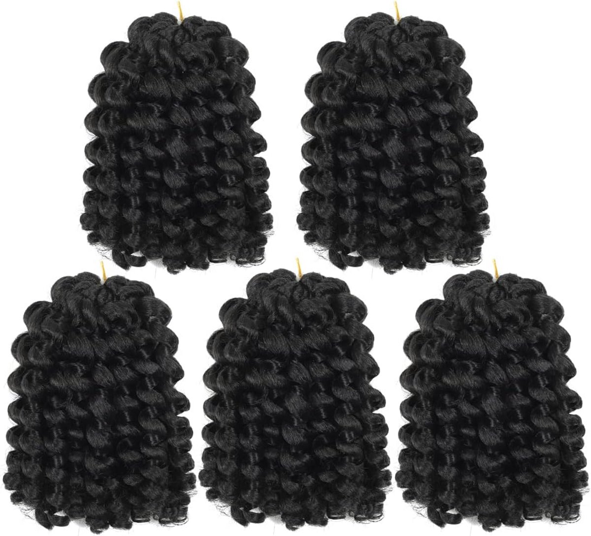 5 Stuks Gehaakte Vlechten 20 cm Krullend Haarverlenging voor Crochet Braids