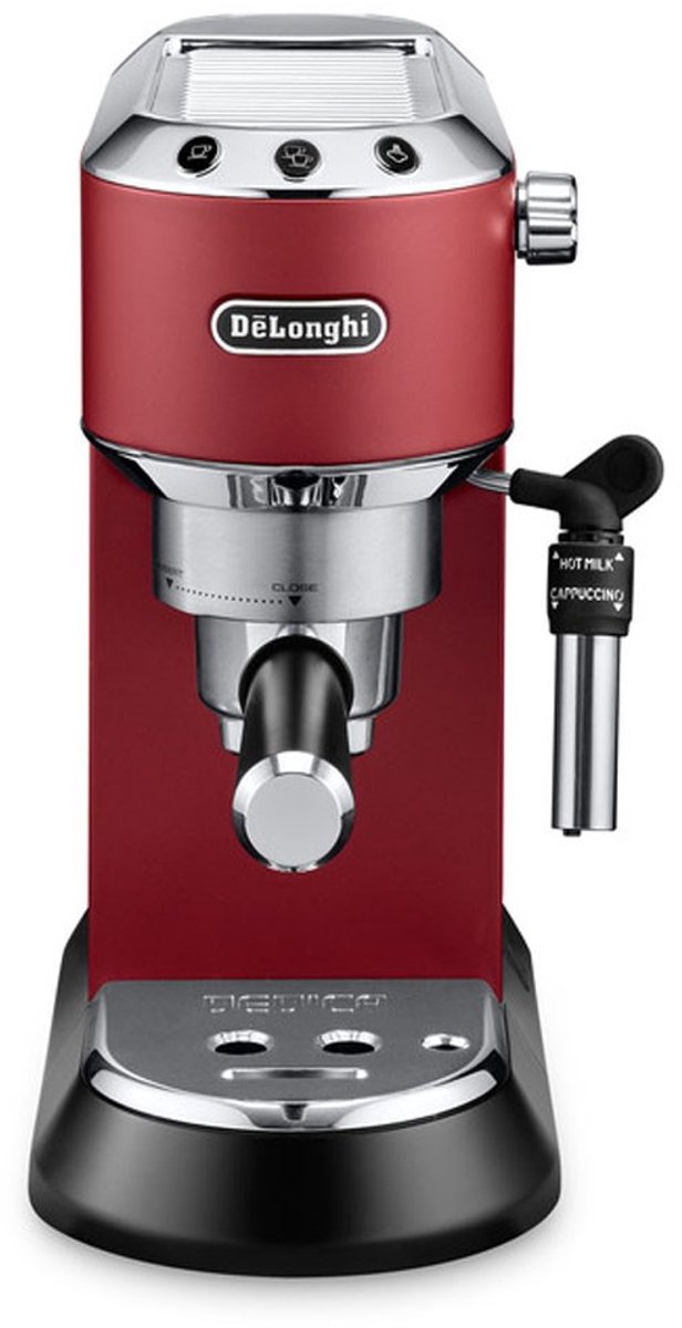 DeLonghi Dedica Style EC 685.R - Pistonmachine - Espresso Apparaat - 15 bar - Rood