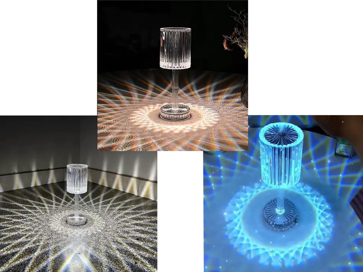Tafelbedlampje, geheel LED RGB USB Pilo