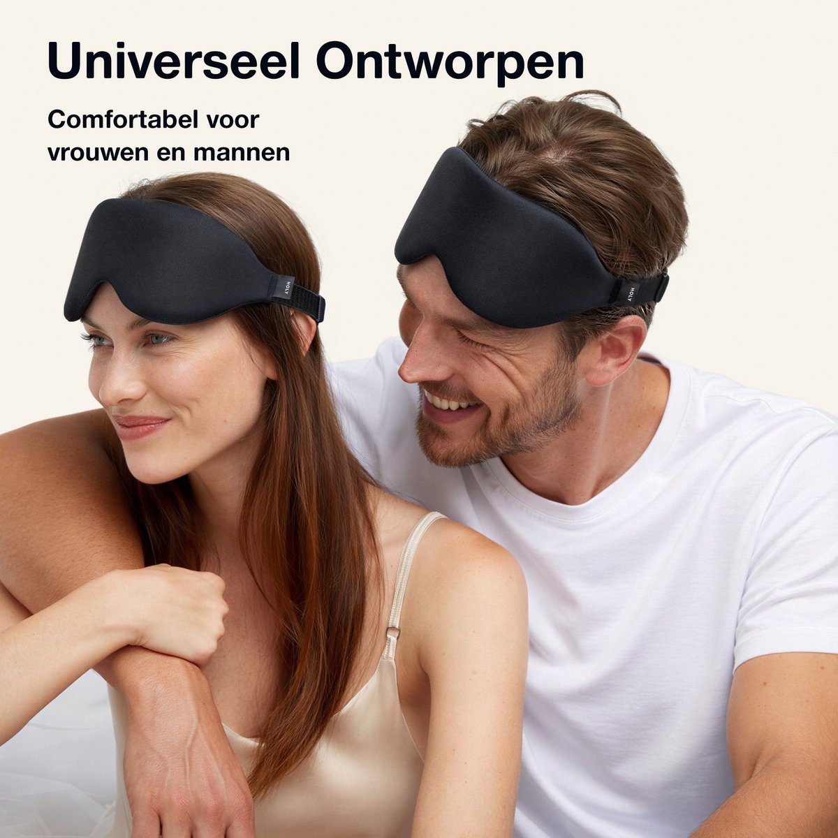 Holy Sleep Mask - Slaapmasker - Slaapmasker voor Zijslapers - 3D Slaapmasker - Slaapmasker voor Vrouwen & Mannen - Comfortabel Traagschuim - Zero Pressure Eye Mask - Zwart — afbeelding 6