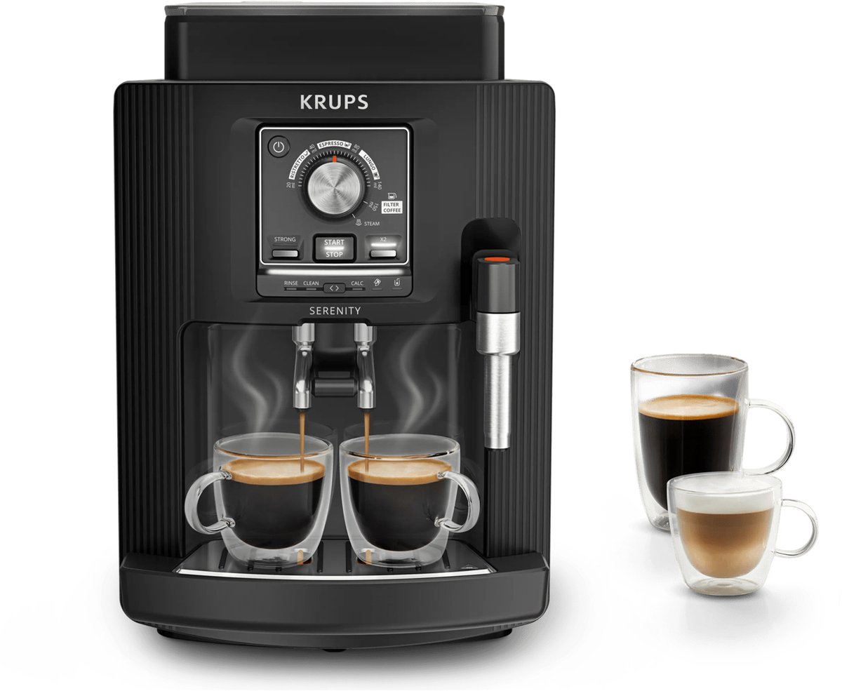 Krups Serenity EA4008 - Volautomatische Espressomachine - Black - Snel Opgewarmd