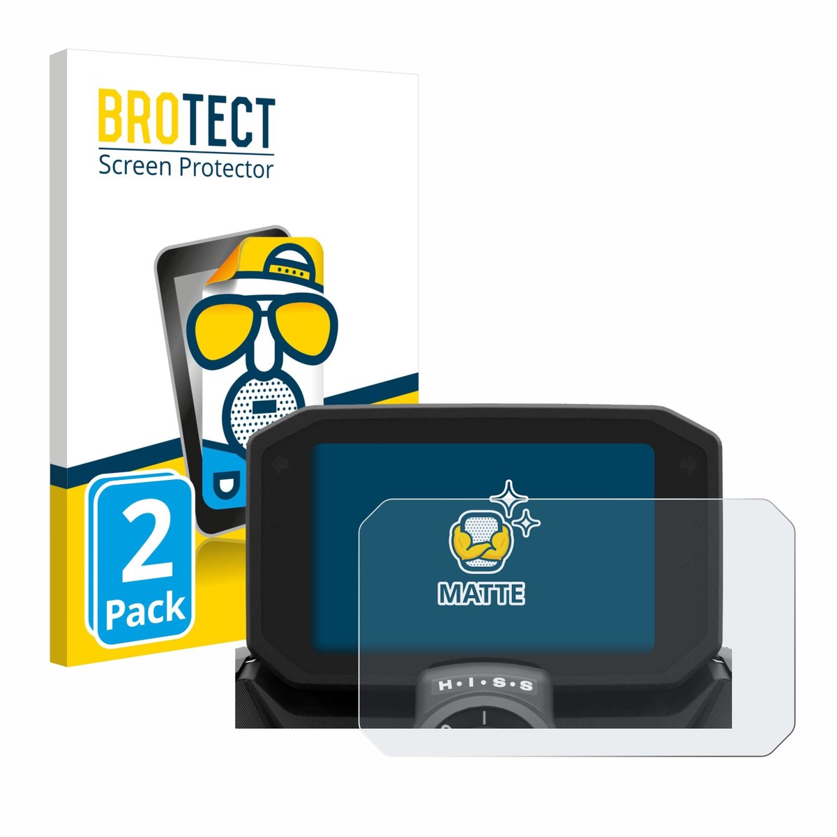 BROTECT - Screenprotector voor Honda Hornet CB/NC 2025 - Folie Beschermfolie matte 2 Stuks