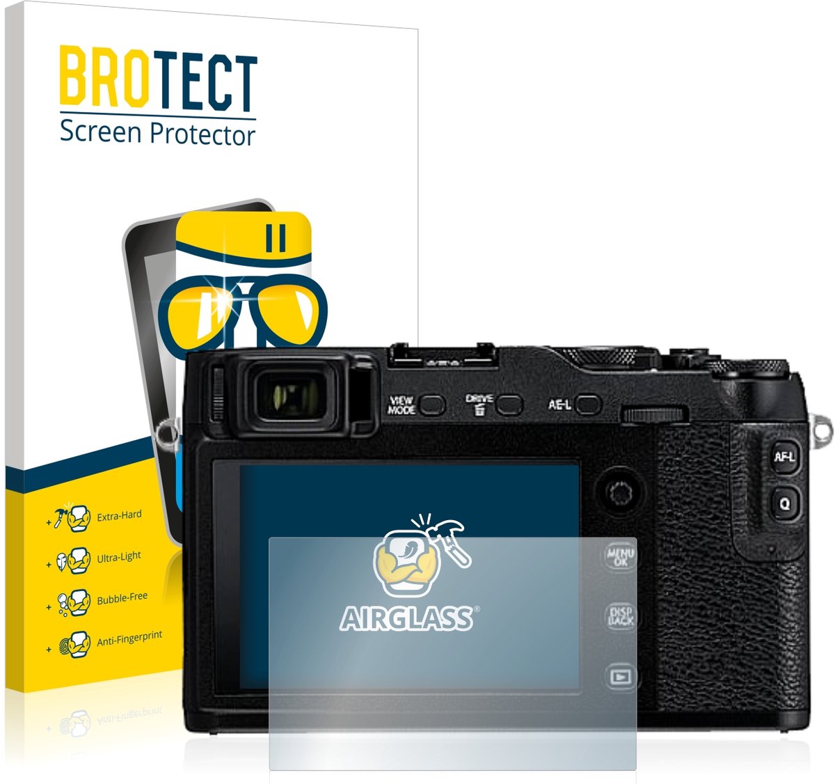 Screenprotector voor Fujifilm X-E3 Beschermglas transparant